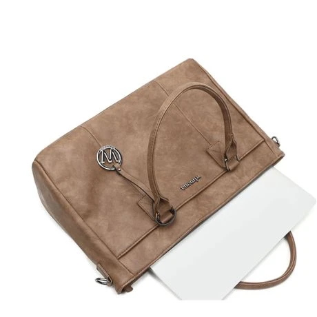 Wimona Carmina Schoudertas 13.3" Taupe 6 Wimona Carmina Schoudertas 13.3" Taupe - Afbeelding 6